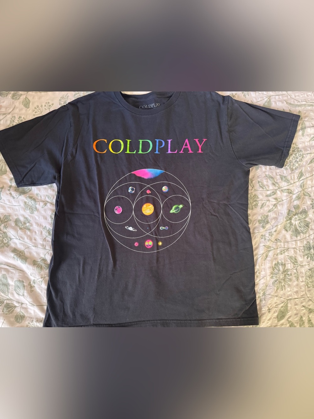 Cold Play Musical Spheres Tour T Shirt